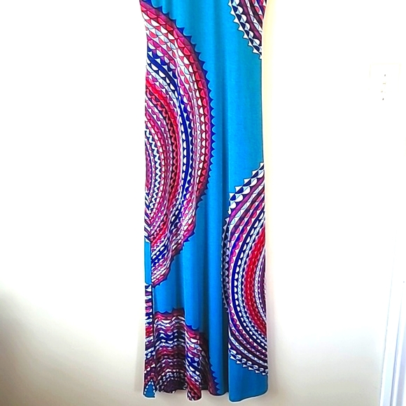 Maxi Women's Long Open String back Dress SZ L - Picture 2 of 13